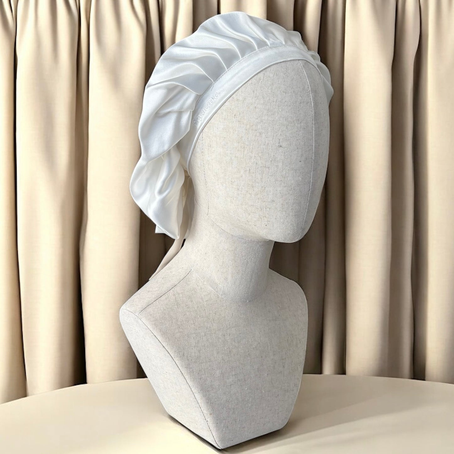 Bonnet de nuit pure soie double couche – Court