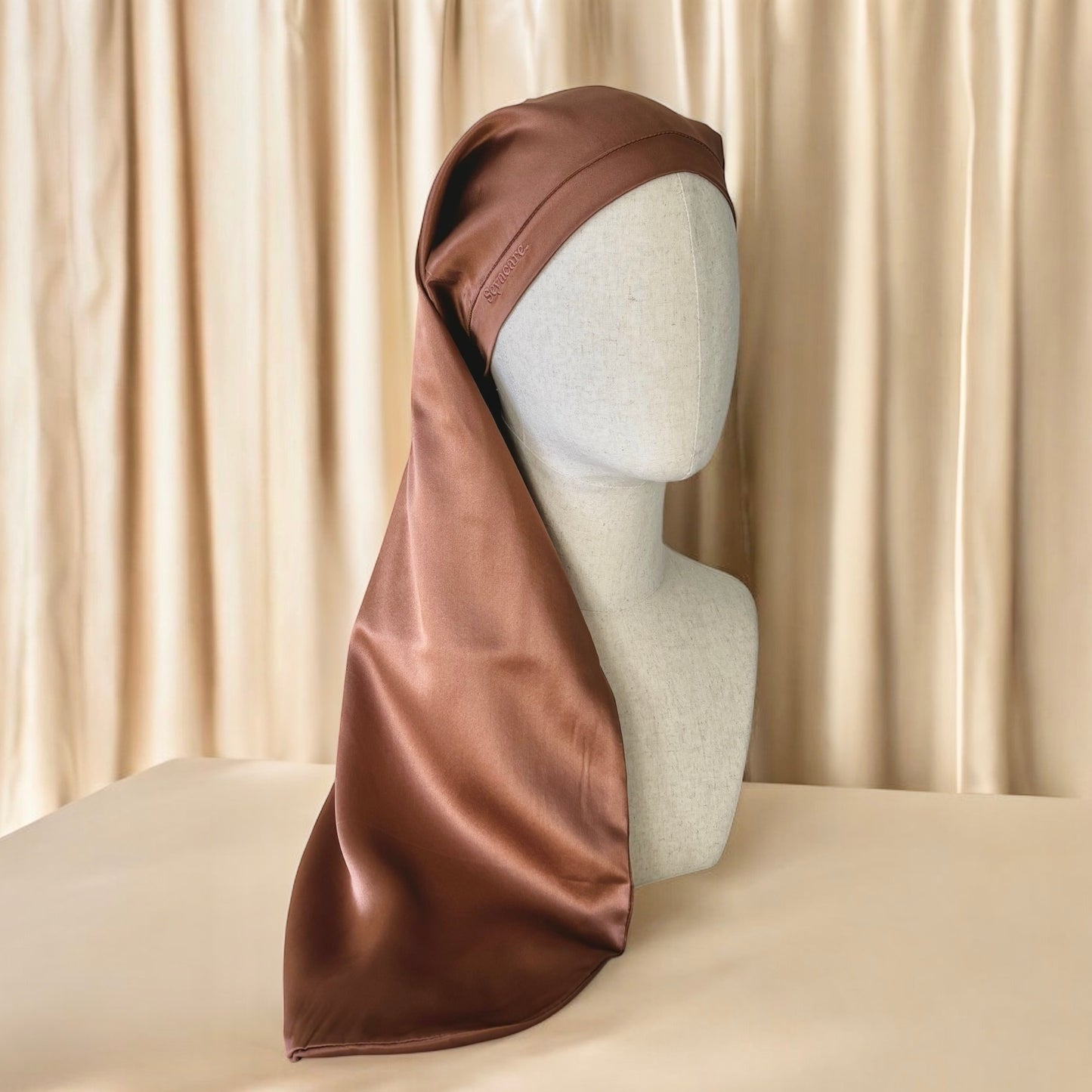 Bonnet de nuit pure soie double couche – Long