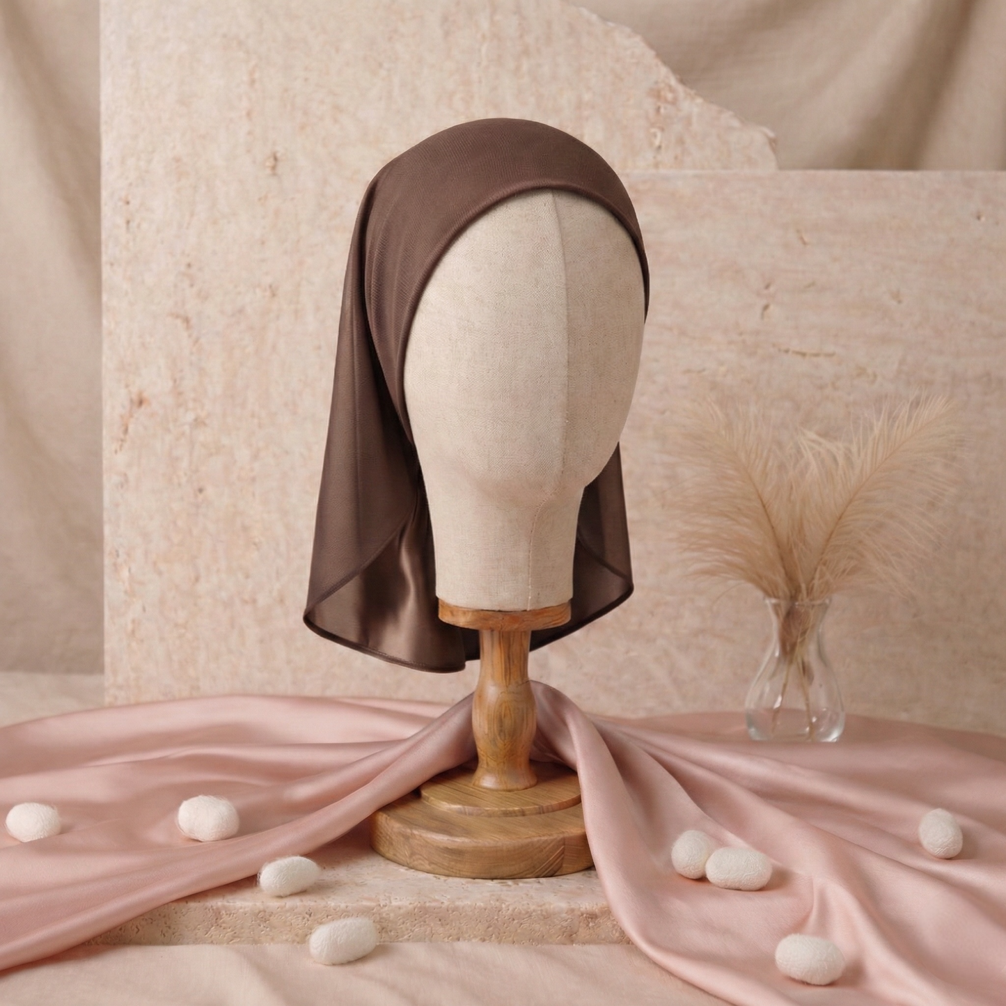 Bonnet sous voile SilkTube Plume pure soie