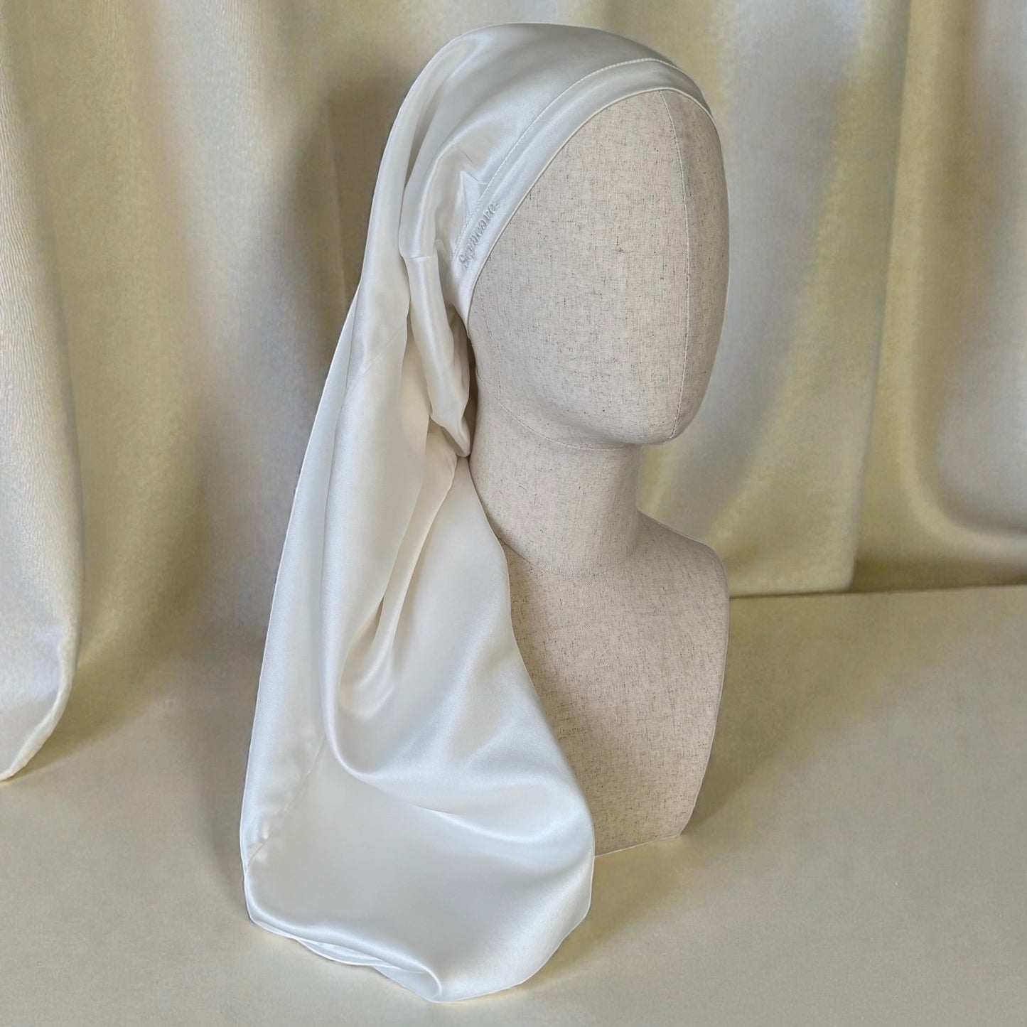 Bonnet de nuit pure soie double couche – Long