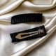 Lot de 2 barrettes en soie - L'attache Signature