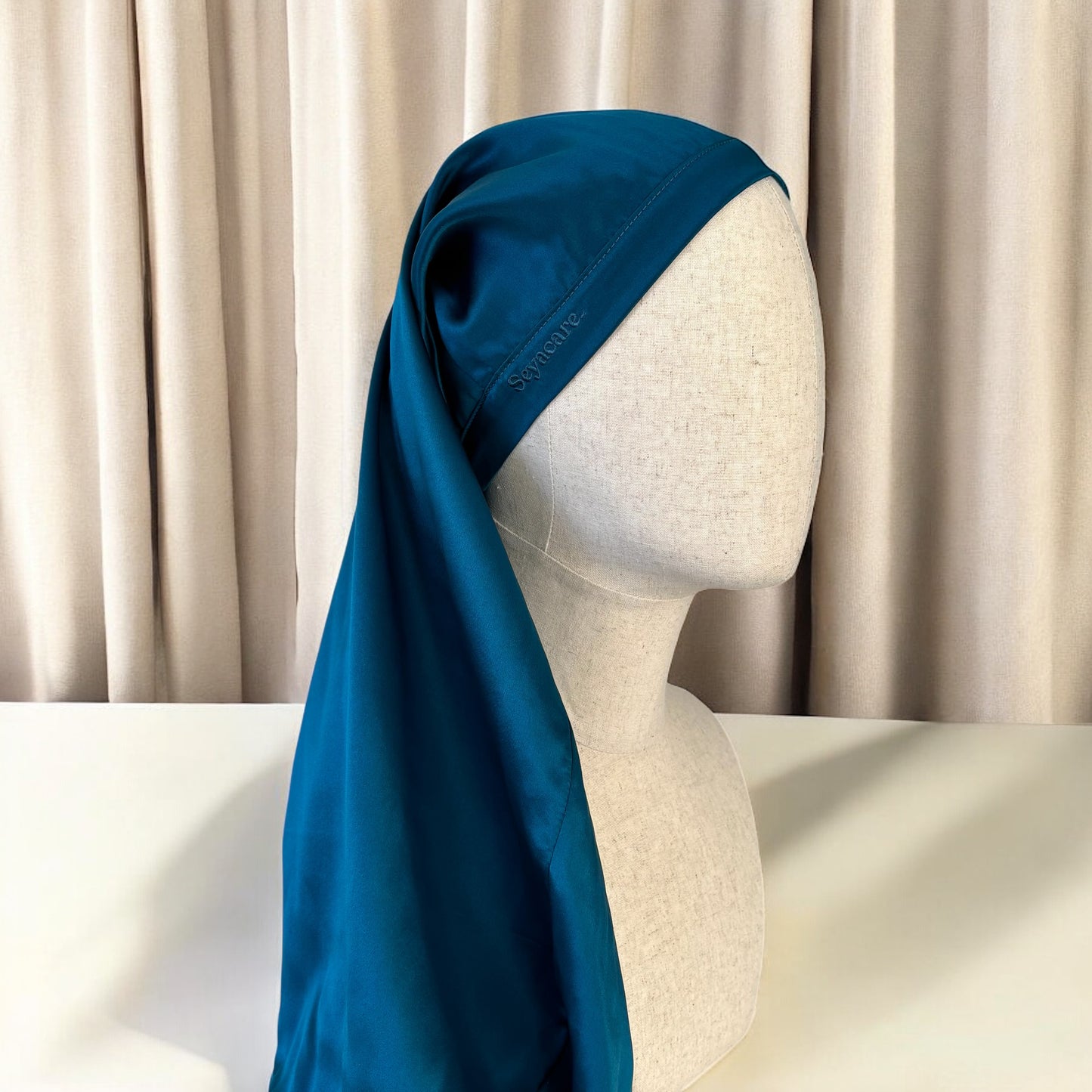 Bonnet de nuit pure soie double couche – Mi-Long