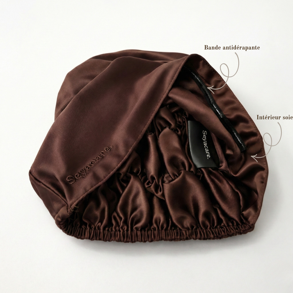 Bonnet sous voile extensible – Intérieur Soie