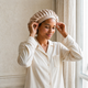 Bonnet de nuit pure soie double couche – Court
