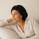Bonnet de nuit pure soie bicolore