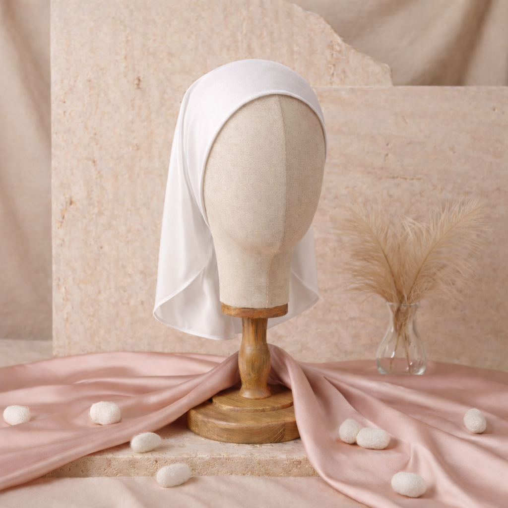 Bonnet sous voile SilkTube Plume pure soie