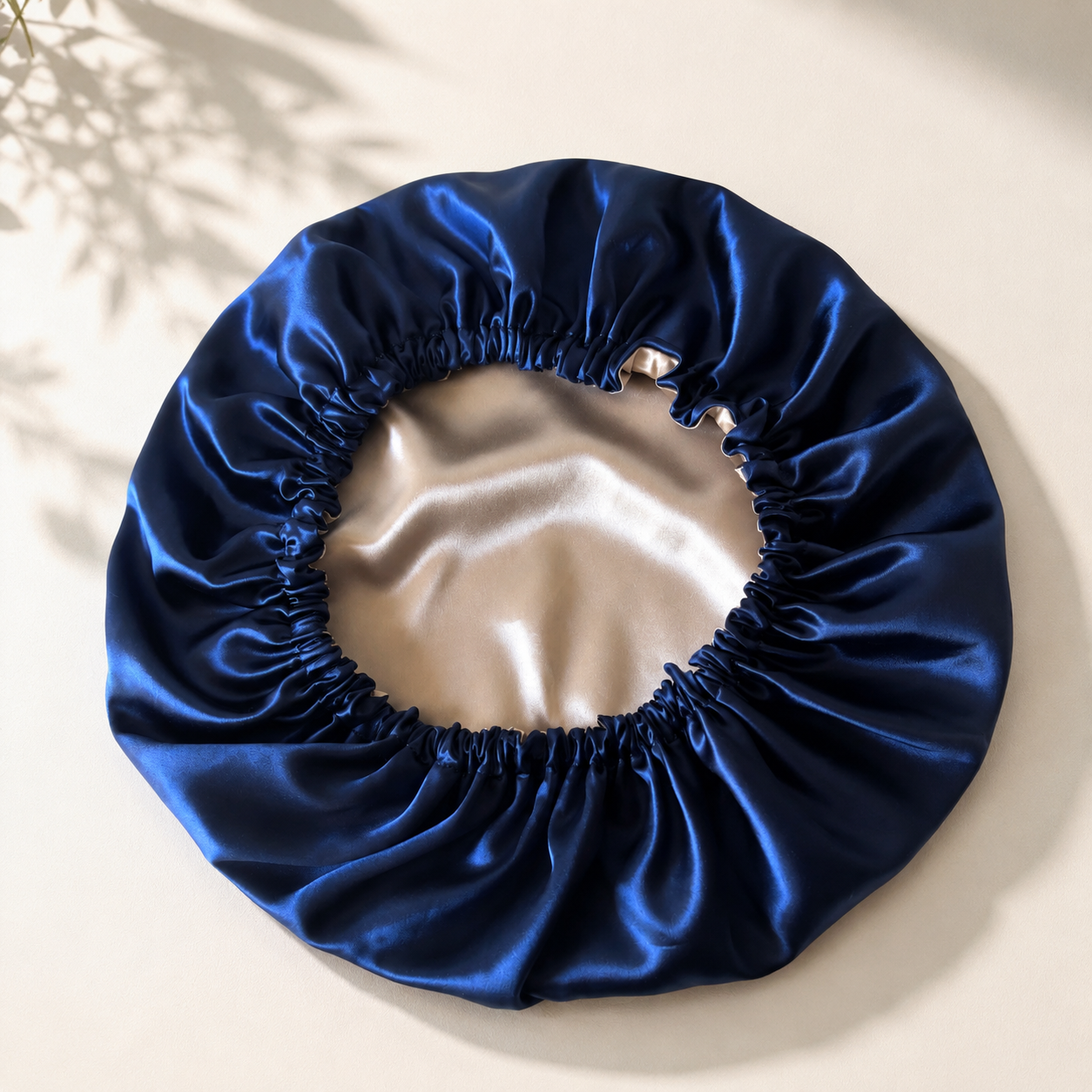 Bonnet de nuit pure soie bicolore