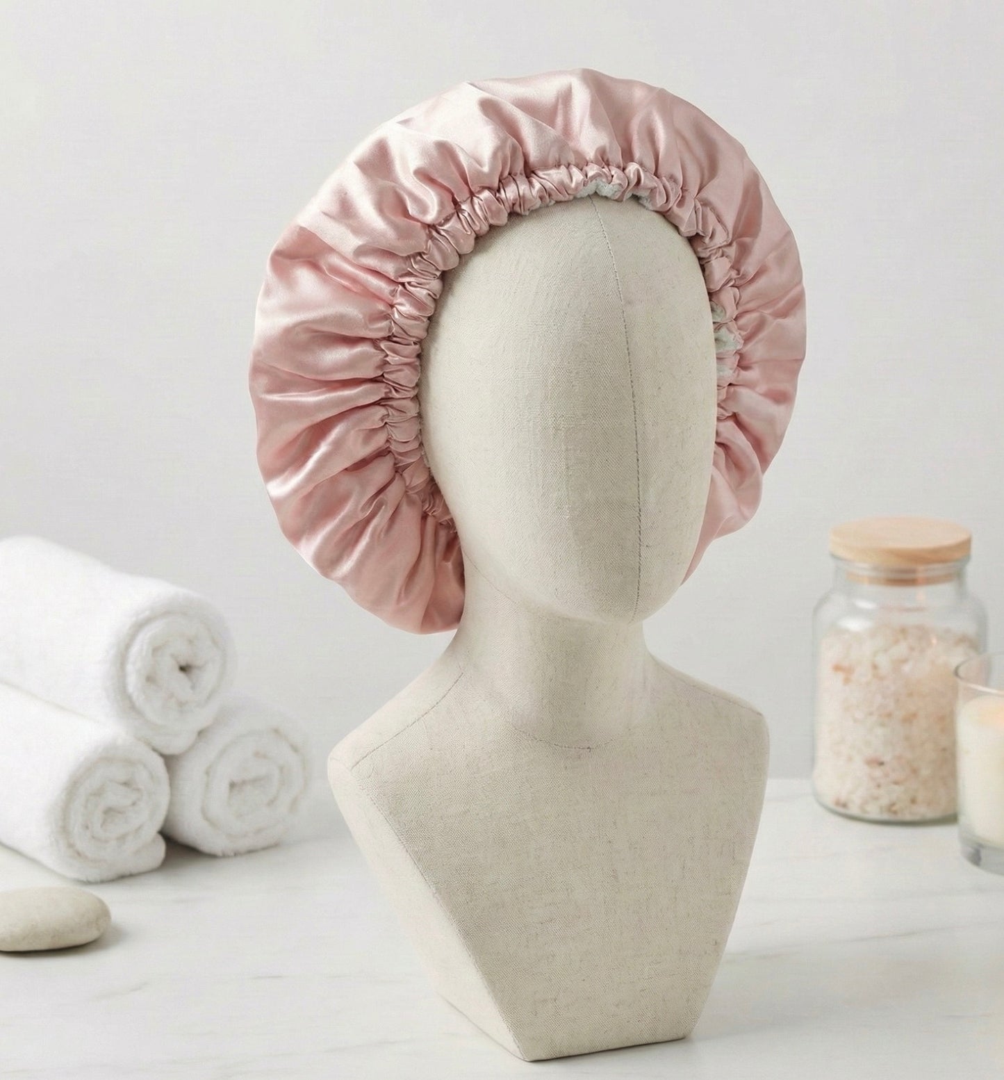 Bonnet réversible soie & microfibre