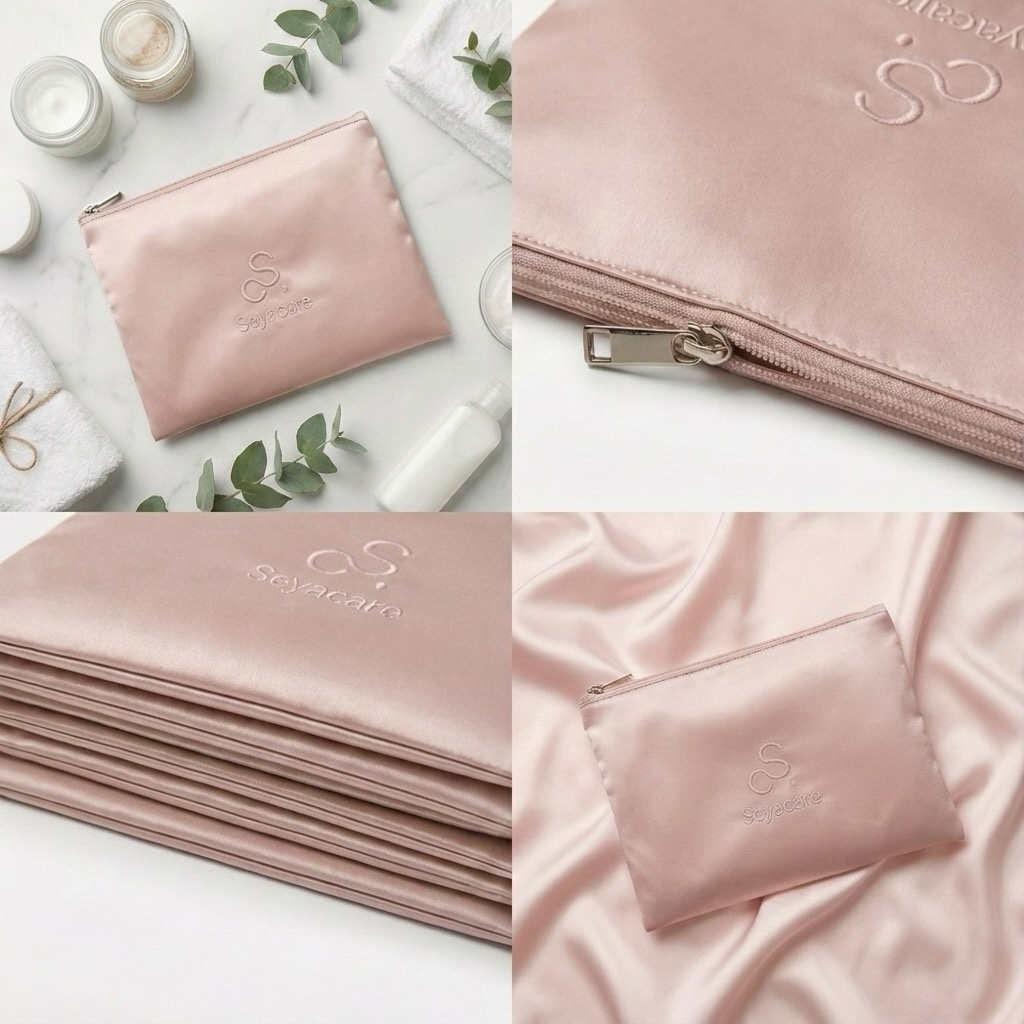 La trousse signature en soie