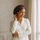 Bonnet de nuit pure soie double couche – Court