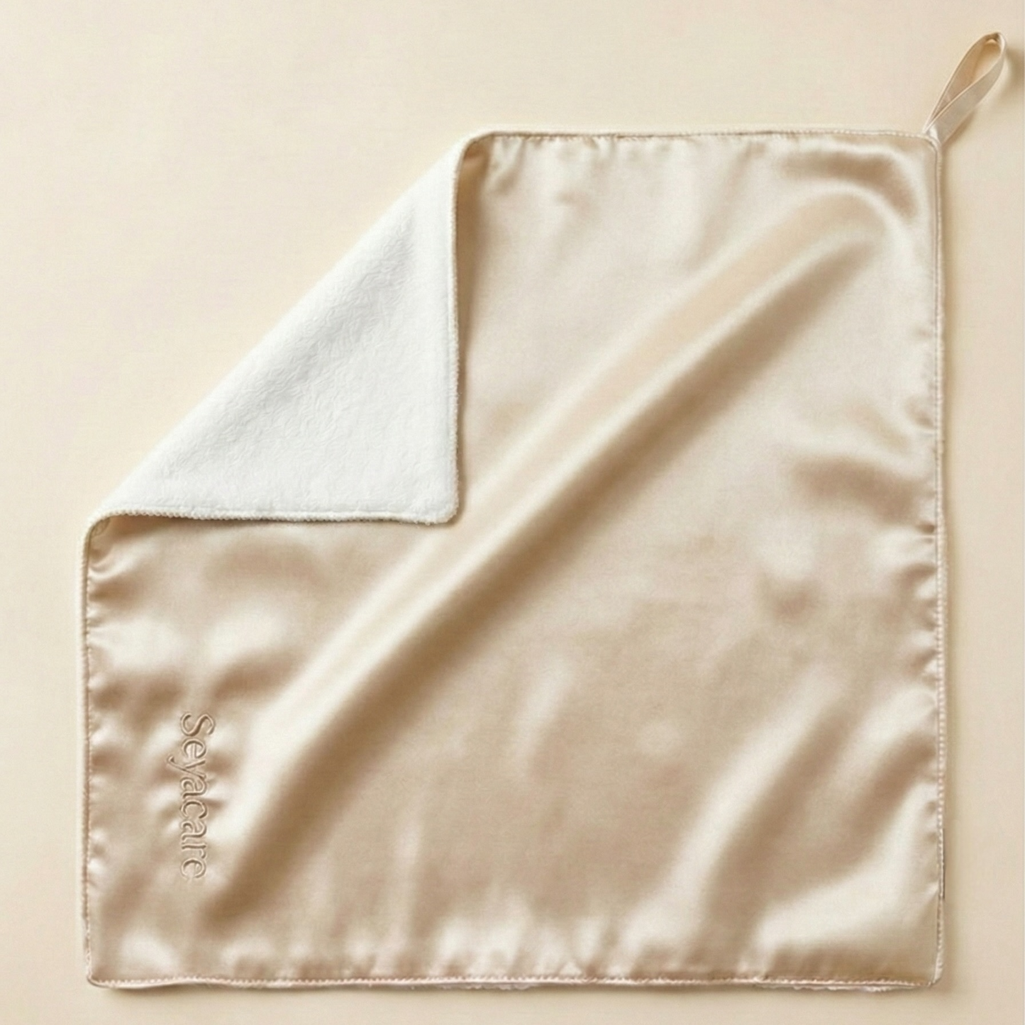 Serviette visage soie & microfibre