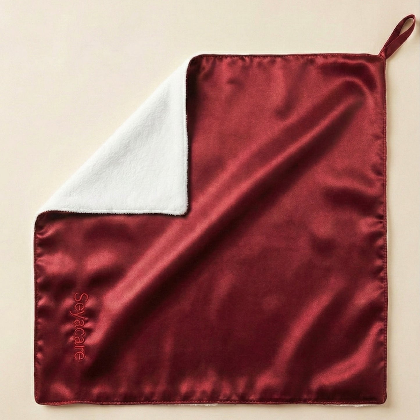 Serviette visage soie & microfibre